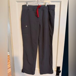 FIGS Kade Cargo Scrub Pants L Charcoal